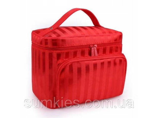 Дорожня косметичка, б'юті кейс 5L Trip Story 17x22x15 червоний - Фото 2