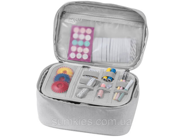Дорожня косметичка, несесер, б'юті кейс Topmove сіра - Фото 3