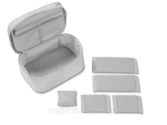 Дорожня косметичка, несесер, б'юті кейс Topmove сіра - Фото 4