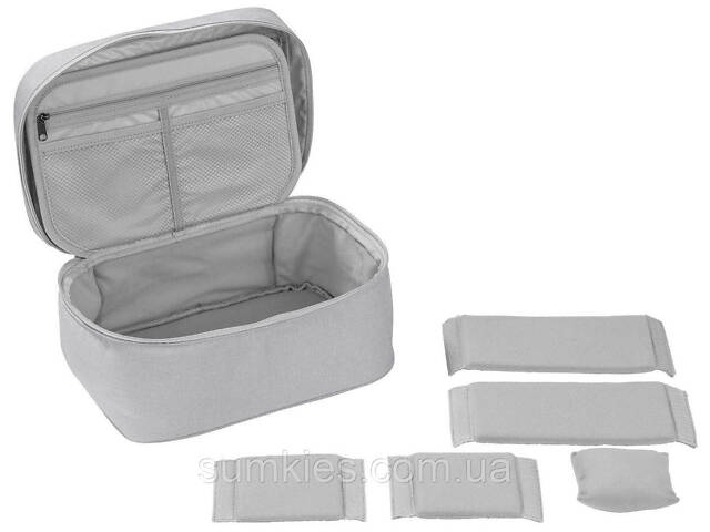 Дорожня косметичка, несесер, б'юті кейс Topmove сіра - Фото 5