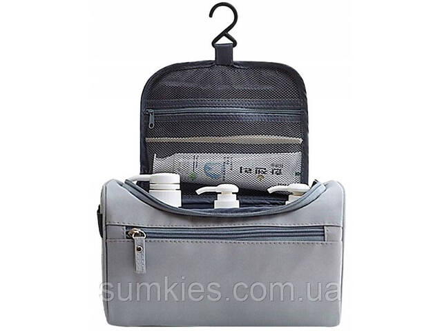 Дорожня косметичка, несесер Edibazzar сірий - Фото 2