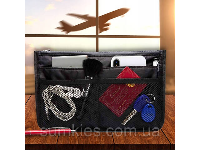 Дорожня косметичка Satis чорний - Фото 7