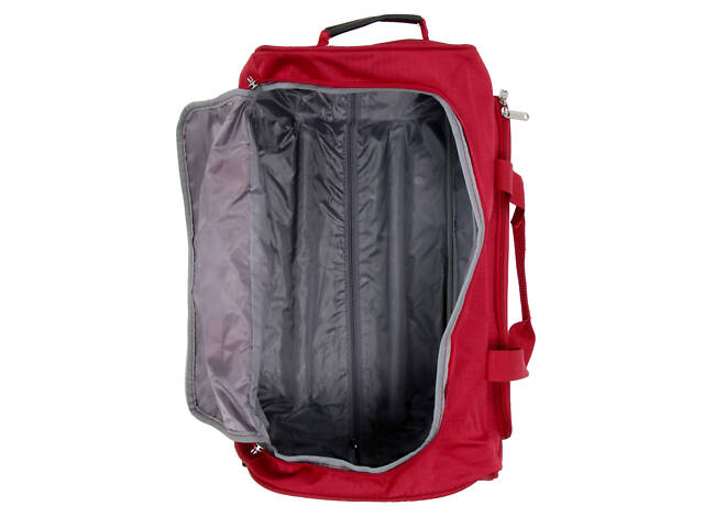 Дорожная сумка на колесах малая S тканевая Worldline 898 45л Красная - Фото 10