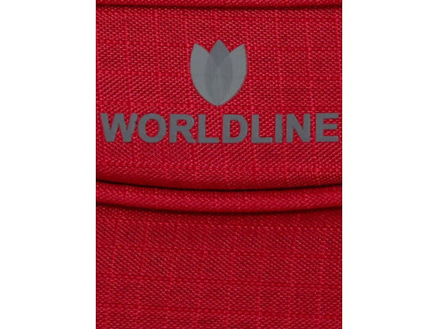 Дорожная сумка на колесах малая S тканевая Worldline 898 45л Красная - Фото 13