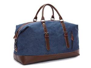 Дорожня сумка текстильна середня Vintage 20084 Синя