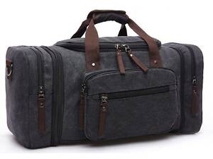 Дорожня сумка текстильна Vintage 20080 Чорна