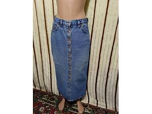 Довга джинсова юбка , спідниця довгаджинс