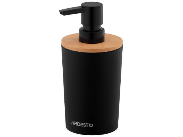Диспенсер для рідкого мила Ardesto Minimalism Чорний 380 мл (ARHB3104BB) - Фото 1