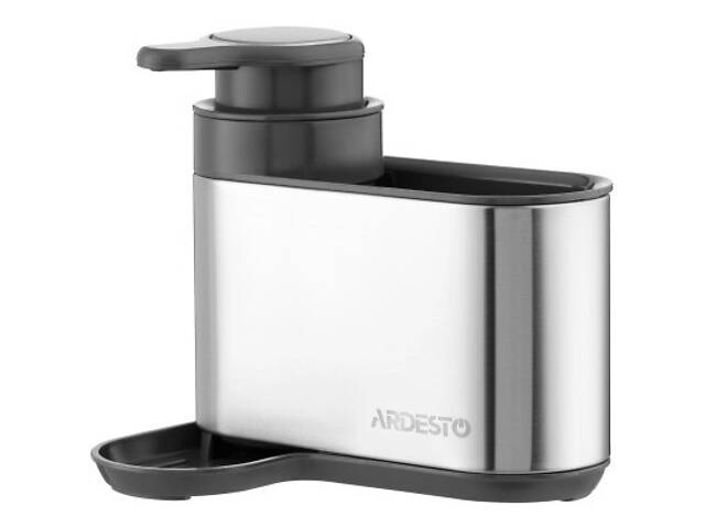 Дозатор для рідкого мила Ardesto Minimalism Органайзер для миючих засобів Сірий (ARHB3102GS) - Фото 1