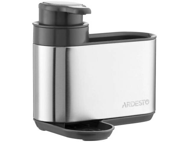 Дозатор для рідкого мила Ardesto Minimalism Органайзер для миючих засобів Сірий (ARHB3102GS) - Фото 7