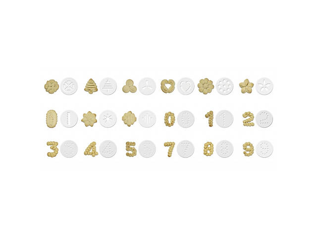 Дозатор шприц прес для печива кондитерський з нержавіючої сталі з 18 дисками та 6 насадками - Фото 2