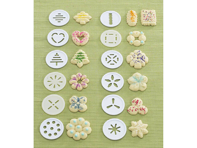 Дозатор шприц прес для печива кондитерський з нержавіючої сталі з 18 дисками та 6 насадками - Фото 3