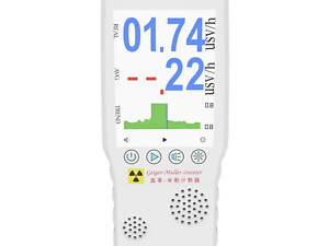 Дозиметр радіації радіометр лічильник гейгера з великим LCD екраном на акумуляторі Meterk Air-02