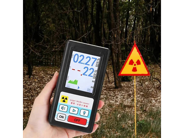 Дозиметр радіації - радіометр професійний ZGKPDQ BR-6, лічильник Гейгера, чорний - Фото 3