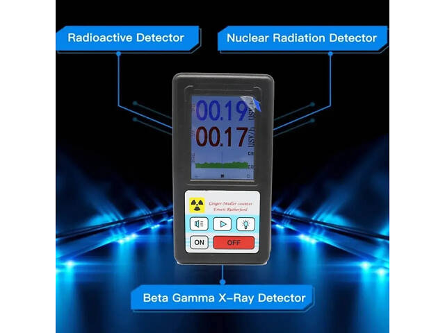 Дозиметр радіації - радіометр професійний ZGKPDQ BR-6, лічильник Гейгера, чорний - Фото 6