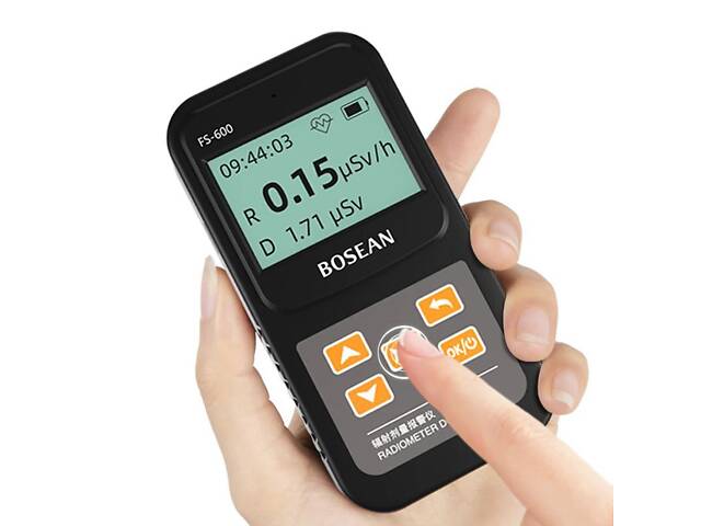 Дозиметр радиометр бытовой, счетчик гейгера - прибор для измерения радиации Bosean FS-600 - Фото 4