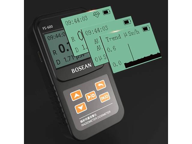 Дозиметр радиометр бытовой, счетчик гейгера - прибор для измерения радиации Bosean FS-600 - Фото 7