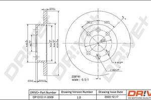 DP1010.11.0009 Drive+ - Гальмівний диск