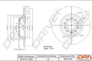 DP1010.11.0252 Drive+ - Гальмівний диск