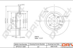 DP1010.11.0261 Drive+ - Гальмівний диск