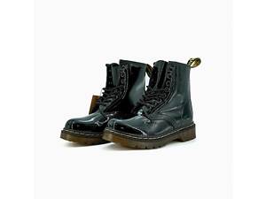Dr. Martens Patent Black No Logo 36