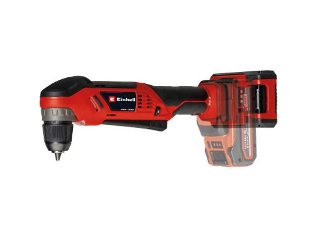Дрель Einhell угловая TE-AD 18 Li - Solo PXC 18В, 1100 об/мин, 45Нм (без АКБ и ЗУ) (4514290) - Фото 6