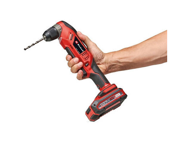 Дрель Einhell угловая TE-AD 18 Li - Solo PXC 18В, 1100 об/мин, 45Нм (без АКБ и ЗУ) (4514290) - Фото 8