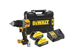 Дрель-шуруповерт аккумуляторная безщеточная ударная DeWALT DCD805H2T : с АКБ 2шт-18V 5 Ah, 90 Нм