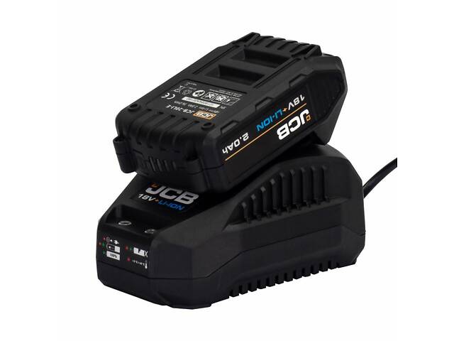 Дрель-шуруповерт аккумуляторная (JCB-18CD-B-E) 18V, max 45Nm в комплекте с зарядным устройством (JCB-18VFC-E) 2.4A и бат - Фото 7