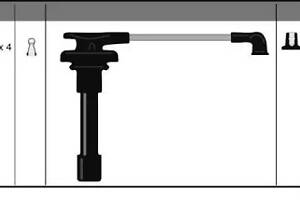 Дроти запалювання (компл.) Honda Accord (вир-во Jakoparts)