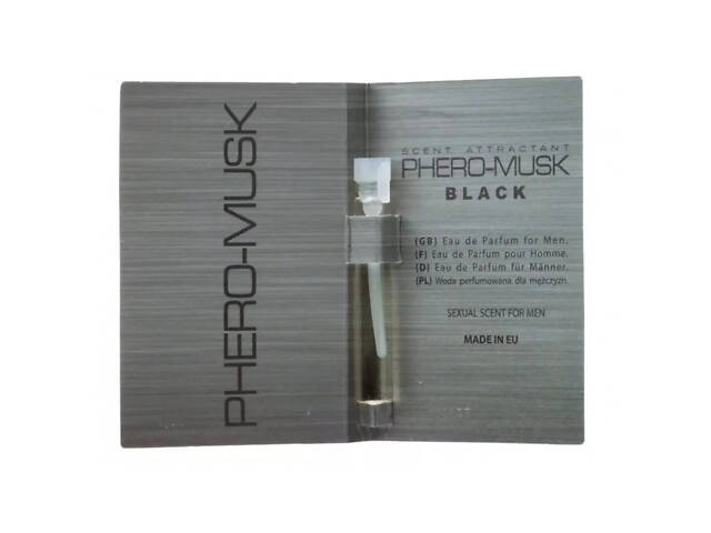 Духи з феромонами для чоловіків PHERO-MUSK BLACK, 1 ml - Фото 2