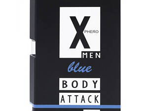 Духи с феромонами для мужчин X phero Men Blue Body Attack, 1 ml
