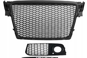 Dummy Grill RS 4 S line Black Audi A4 B8 8k 07-11