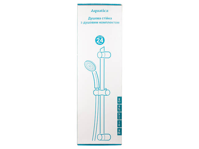 Душова стійка з душовим комплектом (60A) AQUATICA (9792160) - Фото 2