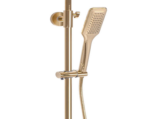 Душовий гарнітур REA TOM GOLD золотий із термостатом * - Фото 4