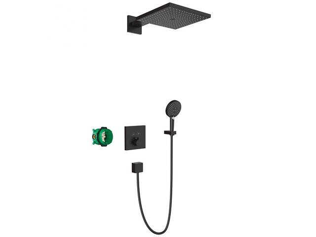 Душевой комплект Hansgrohe Raindance E/ShowerSelect E 7в1, matt black (27939670) - Фото 1