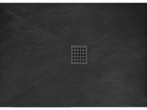 Душовий Піддон REA Чорний Rock 80x100 REA-K4578