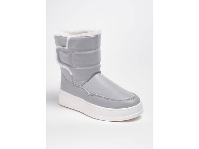 Дутые сапоги женские 342026 р.38 (24) Fashion Серый - Фото 1 Дутые сапоги женские 342026 р.38 (24) Fashion Серый - Фото 1