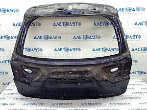 Дверь багажника голая Lexus RX350 RX450h 16-22 электро, синий 8X5, вмятина