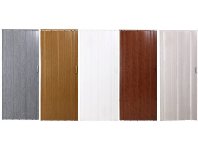 Двері гармошка глуха посилена, дуб сірий 850*2030*12 мм Еліт. Двері міжкімнатні складні. - Фото 9