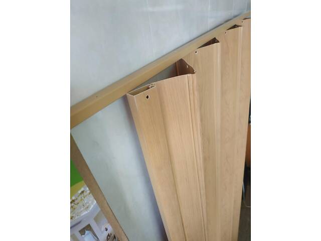 Двері-ширма-гармошка Сосна Медова 820х2030х0,6 мм №10 міжкімнатні пластикова глуха - Фото 3