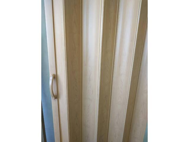 Двері-ширма-гармошка Сосна Медова 820х2030х0,6 мм №10 міжкімнатні пластикова глуха - Фото 4