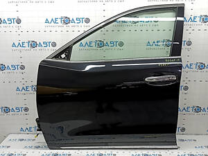 Дверь в сборе передняя левая Nissan Rogue 14-20 keyless, нижняя хром накладка, черный G41