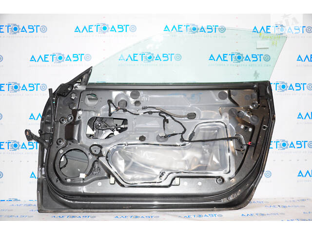 Дверь в сборе передняя правая Ford Mustang mk6 15- графит J7, обрезана проводка, вмятины