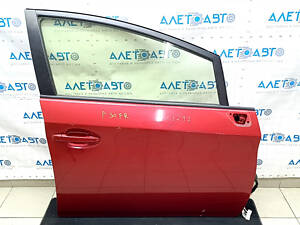 Дверь в сборе передняя правая Toyota Prius 30 10-14 keyless, красный 3R3, тычка, сколы