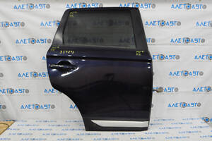 Двері в зборі задні права Mitsubishi Outlander 16-21 рест синій D14, тички, скол фарби, дефект накладки
