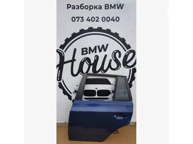 Дверь задняя левая (синяя) BMW X3 E83 41003449337 - Фото 1