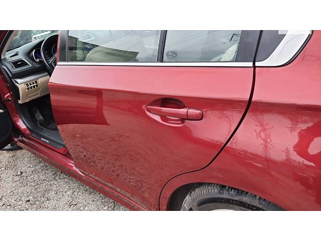 Дверь задняя левая в сборе Subaru Legacy BN/B15 цвет H2Q VENETIAN RED PEARL 15-19 - Фото 4