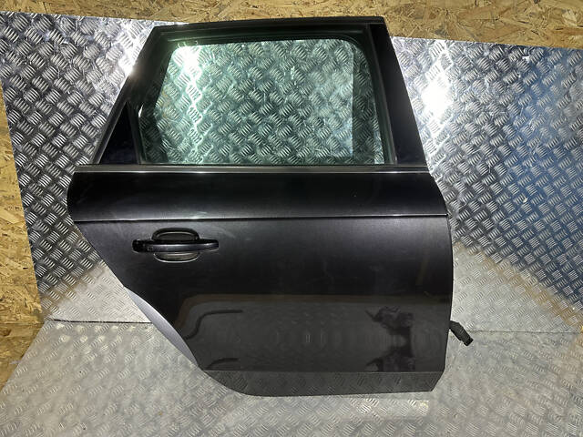 Дверь задняя правая дверь голая Audi A4 B8 2009 - 2015 (задняя правая дверь голая бу) черная и серая - Фото 7