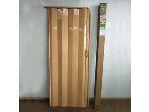 Двери гармошка под размеры 80,70,60. Межкомнатные двери гармошка из ПВХ, Сосна медовая